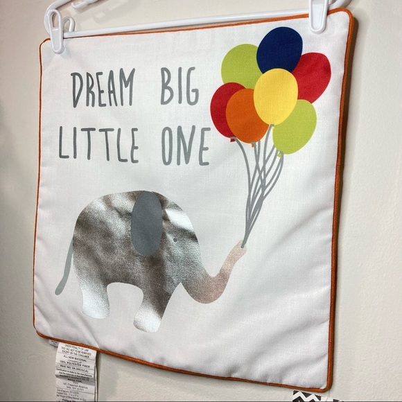 Thro Other - Dream Big Little One Elephant Pillowcase Rainbow